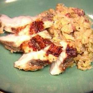 Oven Roasted Monkfish with Creamed Cabbage and Balsamico_image