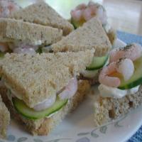Cucumber Shrimp Tea Sandwiches image