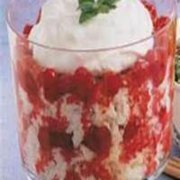 Heavenly Cherry Angel Food Trifle image