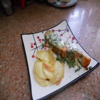 Grilled Salmon With Lime Butter Sauce_image