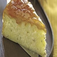Warm Rosemary Brie Cake with Peach Preserves_image