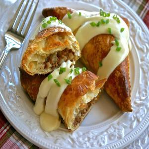 Corned Beef Hash Turnovers W/Cheese Sauce #SP5 image