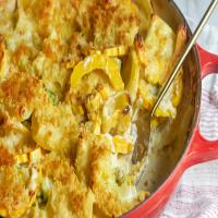 Baked Penne with Squash and Goat Cheese_image