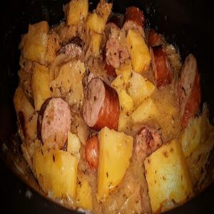 Slow cooked Healthy kielbasa, sauerkraut & flavor image