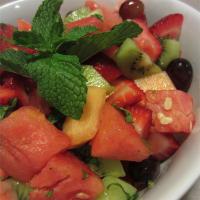 Summer Fruit Salad with a Lemon, Honey, and Mint Dressing_image