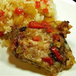 Sweet and Sour Chicken Using Italian Dressing and Apricot Jam_image