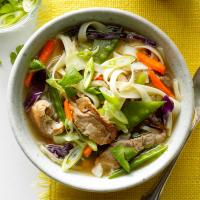 Asian Long Noodle Soup image