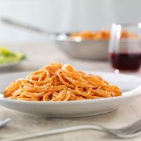 Simple Spaghetti with Creamy Marinara Sauce_image