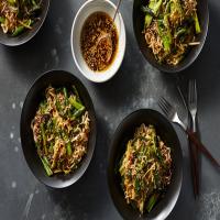 Ramen With Charred Scallions, Green Beans and Chile Oil image