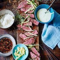 Seared sirloin with Japanese dips image