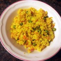 Yellow Rice with Carrot and Peas_image