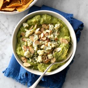 Blue Cheese Guacamole with Toasted Almonds_image