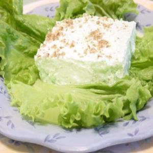 Furr's Light Green Jell-O Salad - this is a souped up Jell-O salad._image