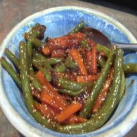 Green Beans and Carrots With Teriyaki Sauce image