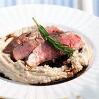 Balsamic Flank Steak on White Bean Purée Recipe - (5/5)_image