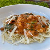 Quick Linguine with Turkey Ragu for Two image