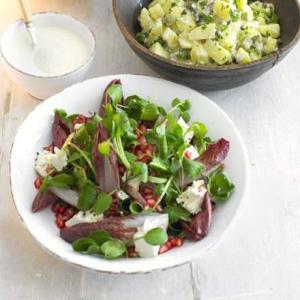 Chicory, pomegranate & feta salad_image