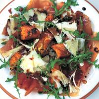 Warm salad of roasted squash, prosciutto and pecorino_image