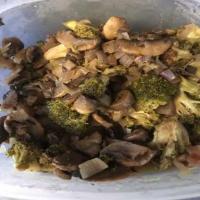 Roasted Broccoli with Sautéed Mushrooms & Shallot Recipe - (4.3/5) image