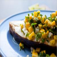 Grilled Pacific Halibut With Mango Salsa_image