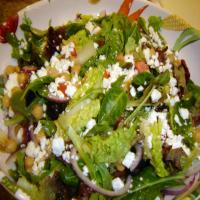 Mediterranean Salad With Feta Cheese_image