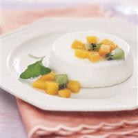 Buttermilk Panna Cotta with Tropical Fruit image