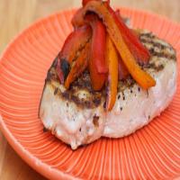 Grilled Swordfish with Peppers image