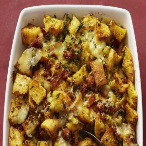 Rosemary Focaccia Stuffing with Pancetta_image