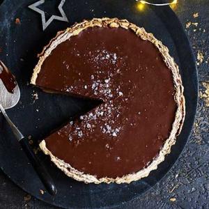 Chocolate & date tart image
