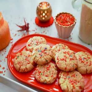 Sprinkly Almond Cookies image