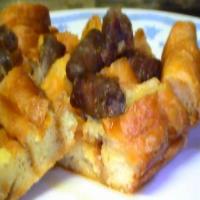 Decadent maple sausage-croissant casserole_image