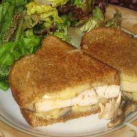 Chicken, Mushroom, and Gruyere Grilled Sandwiches_image