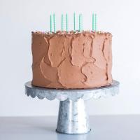 Confetti Birthday Cake with Chocolate Buttercream image