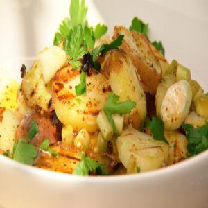 Grilled Potato and Pickled Green Garlic Salad_image