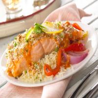 Roasted Garlic-Salmon with Vegetables image