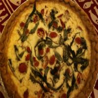 Tomato-Basil Quiche With Goat Cheese_image