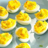 Smoked Salmon Deviled Eggs with Dill image