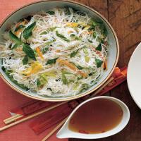 Rice Noodles with Scallions and Herbs image