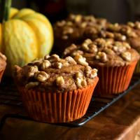 Whole Wheat Pumpkin Coffee Cake Muffins image
