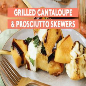Grilled Cantaloupe and Prosciutto Skewers_image