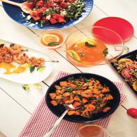 Watermelon, Feta, and Arugula Salad with Balsamic Glaze_image