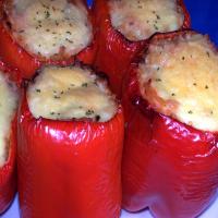 Baked Stuffed Capsicums or Bell Peppers_image