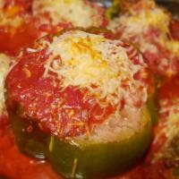 Low Carb/Low Fat Turkey Stuffed Bell Peppers (Italian Style) image