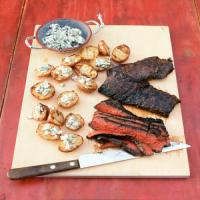 Grilled Steak With Blue Cheese Potatoes image
