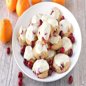 Orange Frosted Cranberry Cookies image
