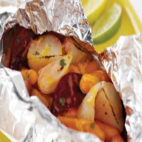 Grilled Cheesy Vegetable Hobo Packs image