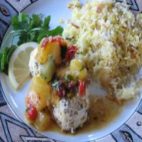 Grilled Halibut With Pineapple Chipotle Salsa_image