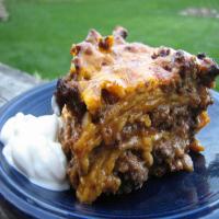 Mexican Layered Ground Beef Enchiladas image