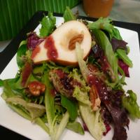 Mixed Greens With Raspberry Walnut Dressing image