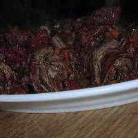 Beef Rolls in Red Wine Tomato Sauce image